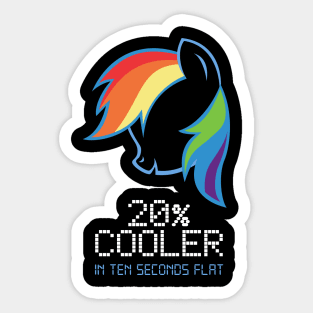 Rainbow Dash 20% Cooler (Light) Sticker